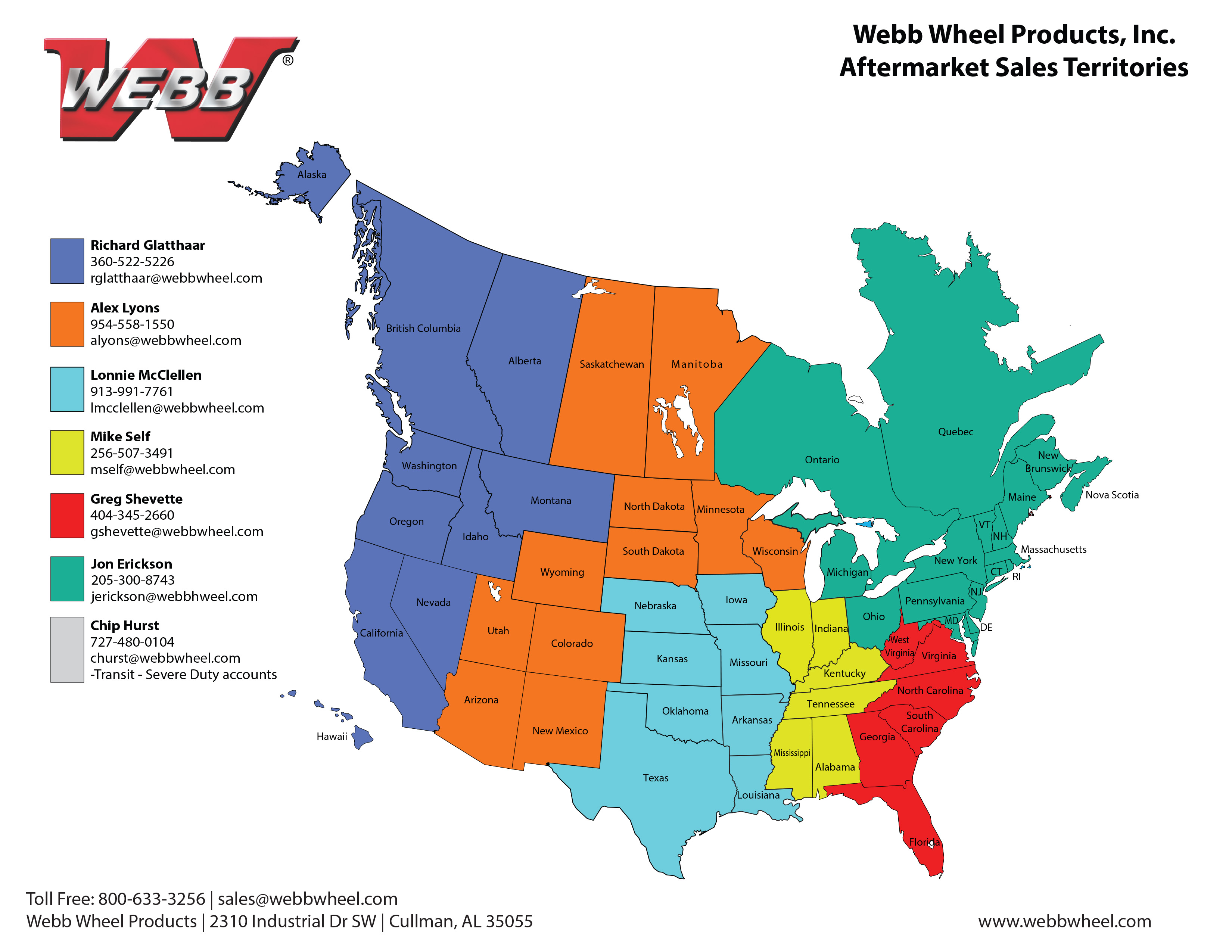 independent aftermarket territory map
